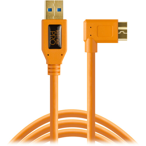 Dây Tether Tools - TetherPro USB 3.0 to Micro B Right Angle - dài 4.6m ( USB-Micro B CONG) CU61RT15-ORG
